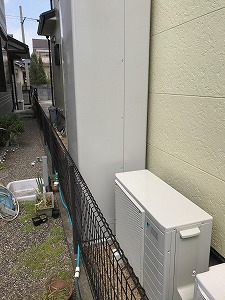 守山市U様邸　エコキュート施工後